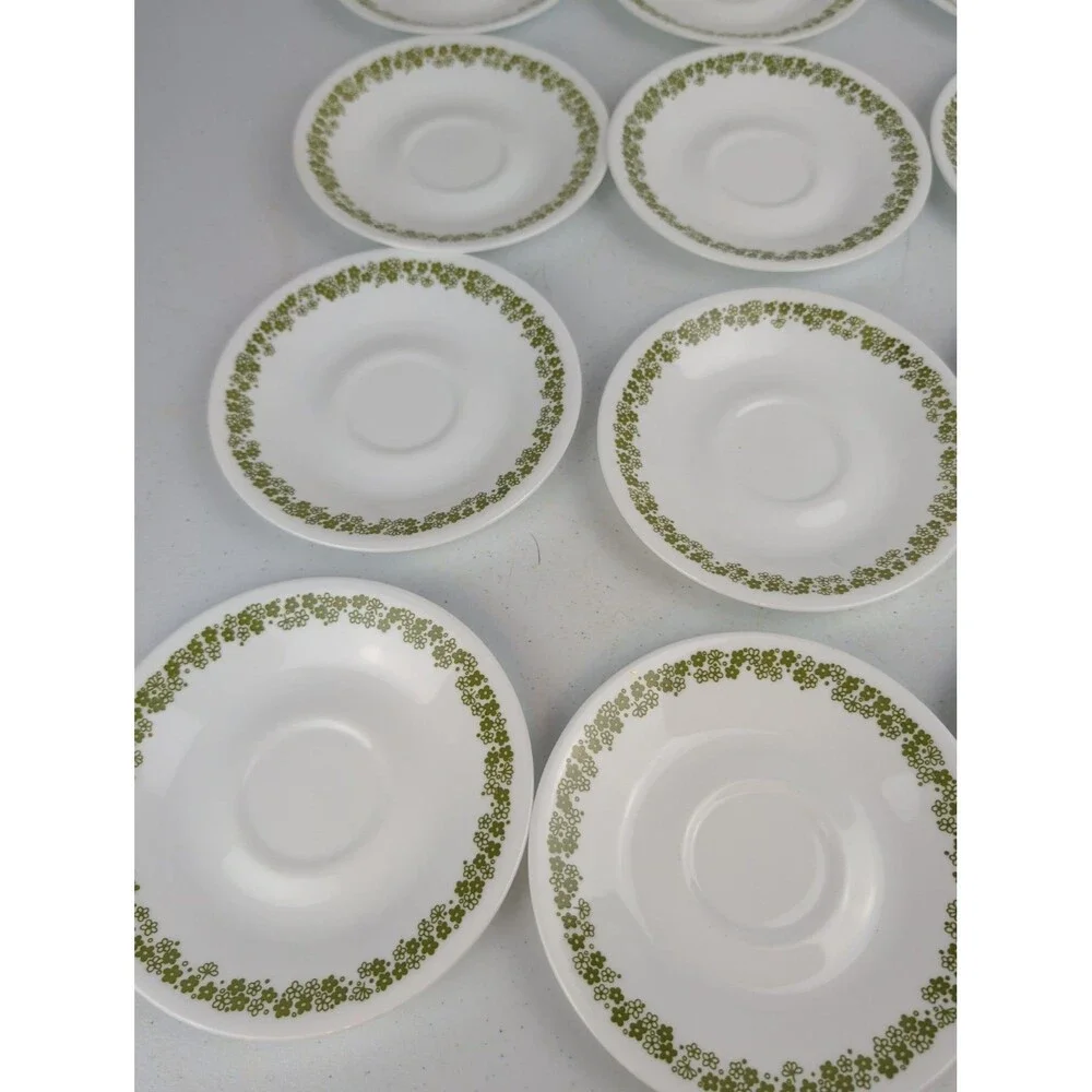 Corelle Crazy Daisy Spring Blossom 6.25” Saucers - Set Of 13 Vintage